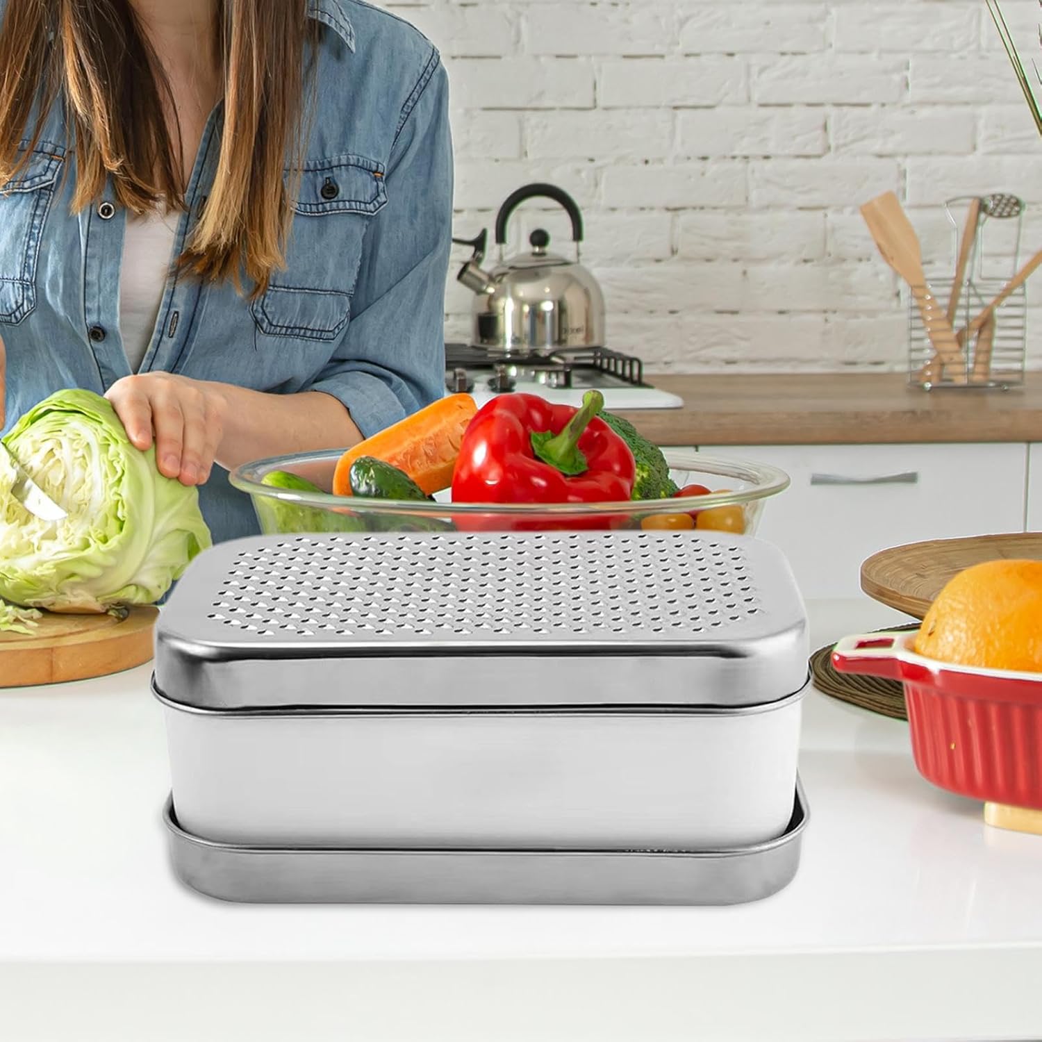 Râpe à Fromage - DualGrater™ - Blanc - Sandrine N